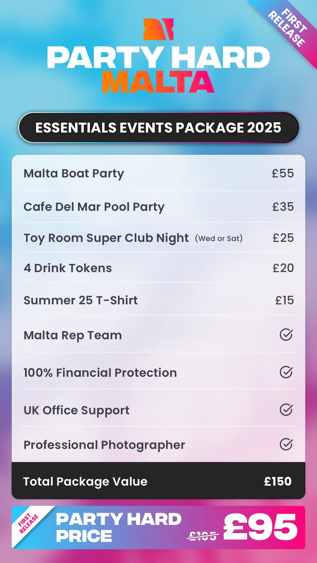 Malta Essentials Events Package 2025