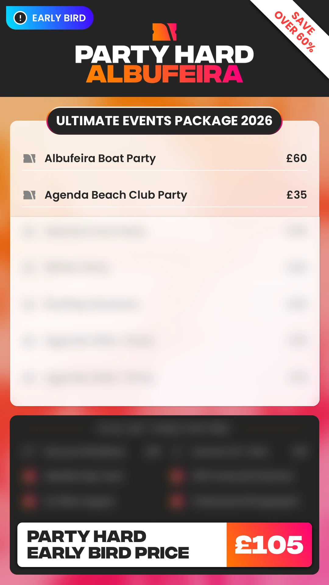 Albufeira UEP 2026 Early Bird Package