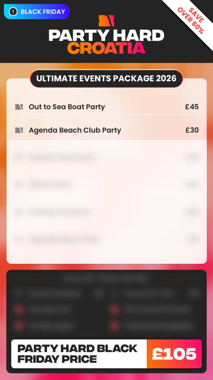 Croatia Ultimate Events Package Black Friday Price 2026